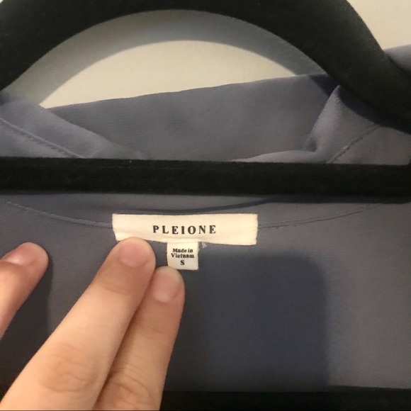 Dusty Blue Blouse - Picture 2 of 4